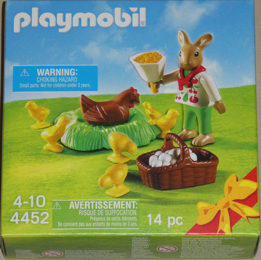 Playmobil 4452 Osterhäschen mit Huhn und Kükenschar