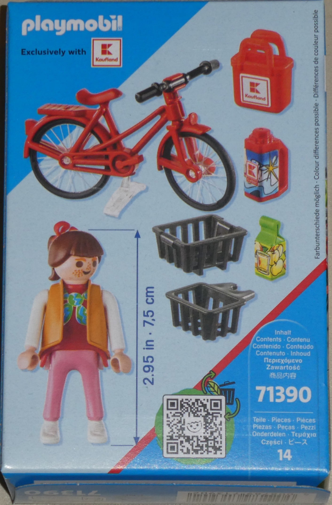 Playmobil 71390 Kaufland Fahrrad Einkäuferin