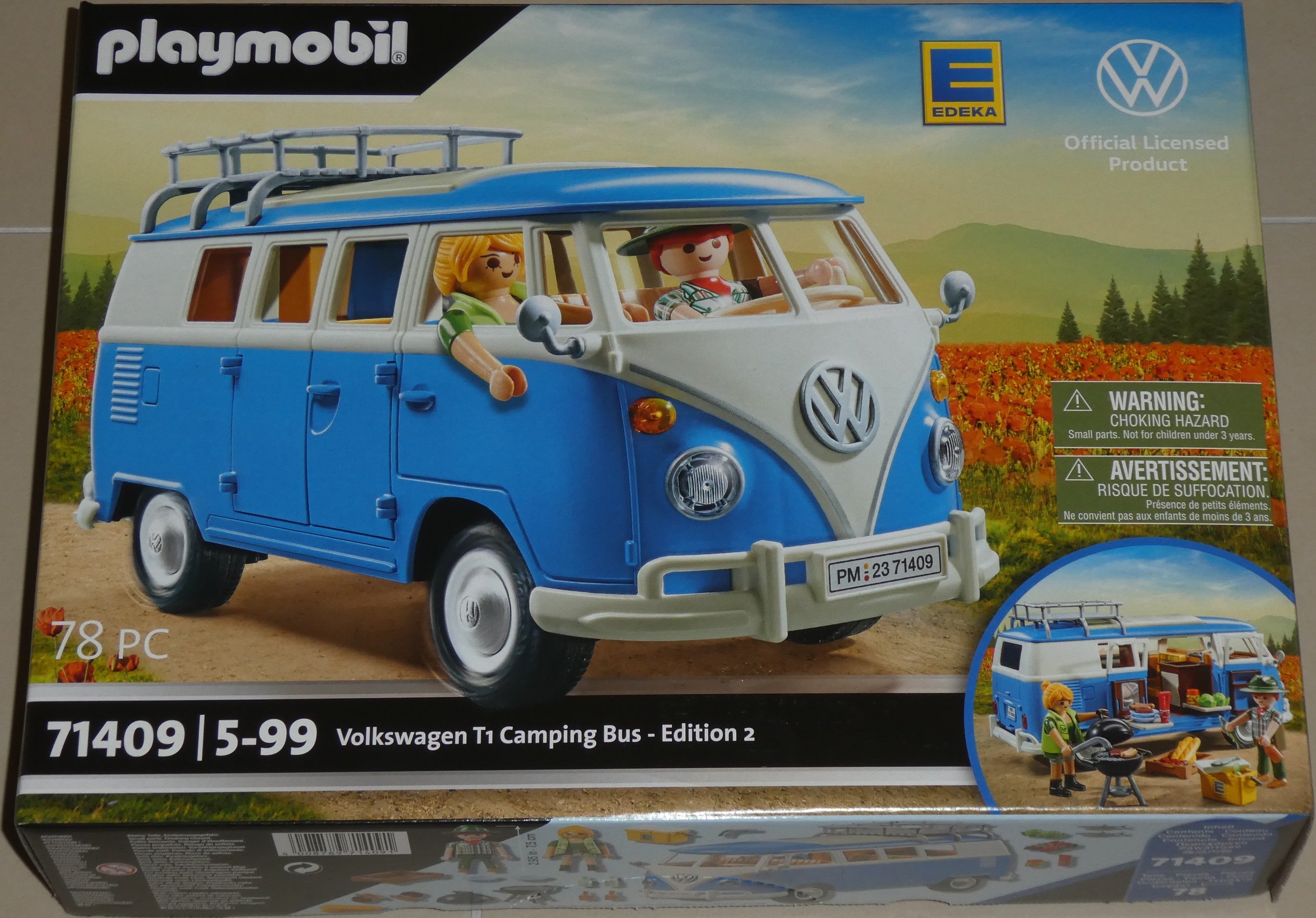 PLAYMOBIL 71409 VW T1 Campingbus Edeka Edition 2 – Exklusives Sammler-Spielzeug Für Kinder Ab 5 PLAYMOBIL 71409 VW T1 Campingbus Edeka Edition 2 – Exklusives Sammler-Spielzeug Für Kinder Ab 5