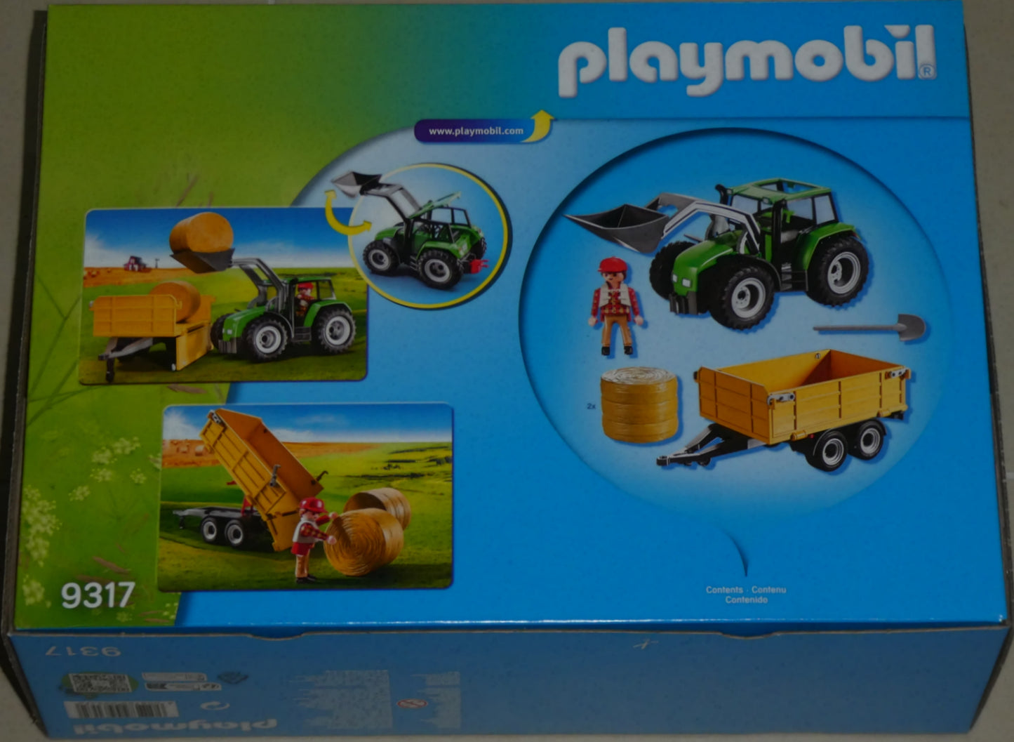 Playmobil 9317 Großer Traktor mit Anhänger