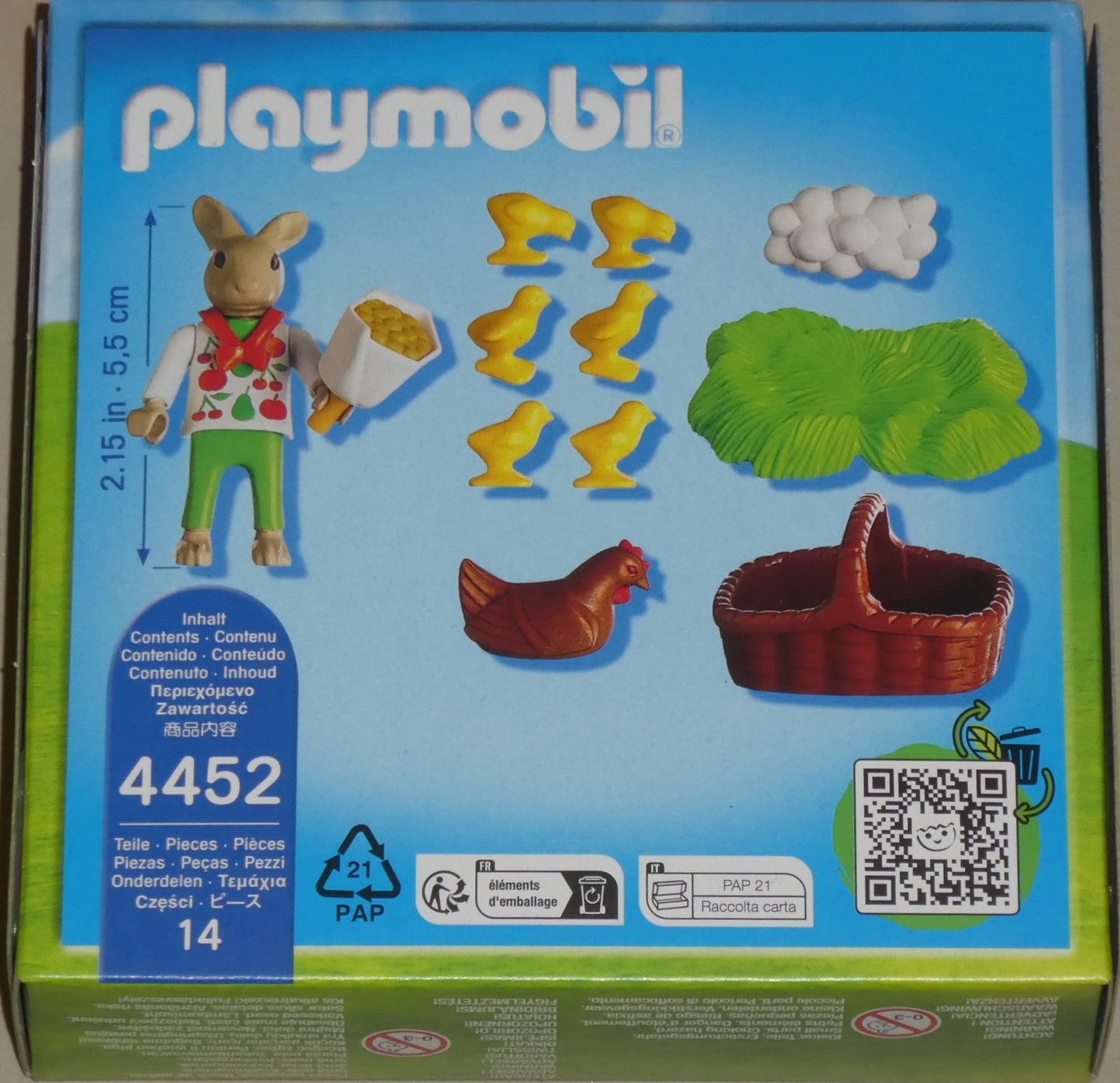 Playmobil 4452 Osterhäschen mit Huhn und Kükenschar