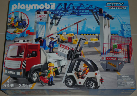 Playmobil 70169 Cargo-Halle mit Transportfahrzeugen