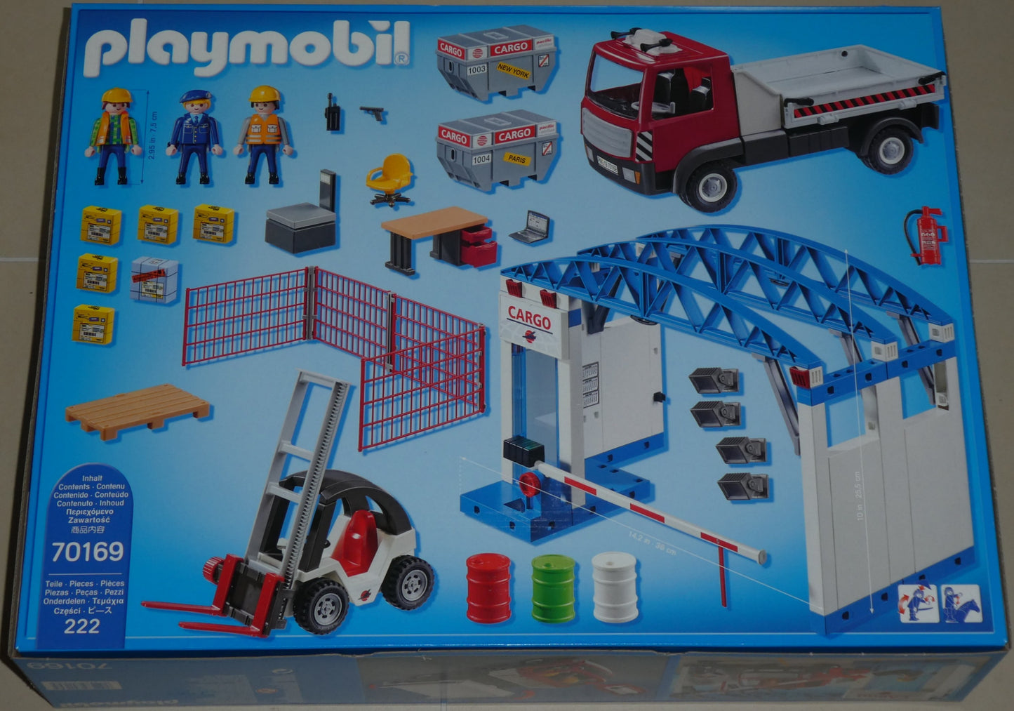 Playmobil 70169 Cargo-Halle mit Transportfahrzeugen