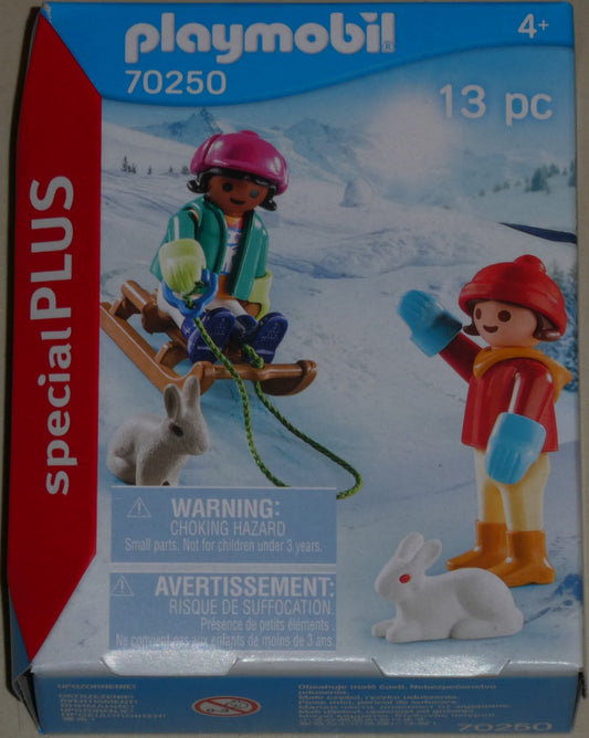 Playmobil 70250 Kinder mit Schlitten