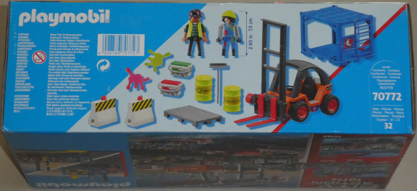 Playmobil 70772 Gabelstapler mit Fracht