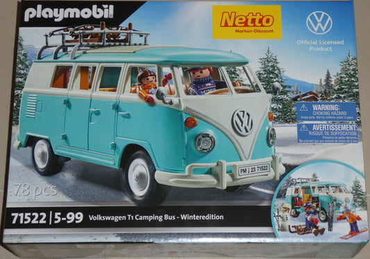 Playmobil 71522 Volkswagen T1 Camping Bus - Netto Winteredition