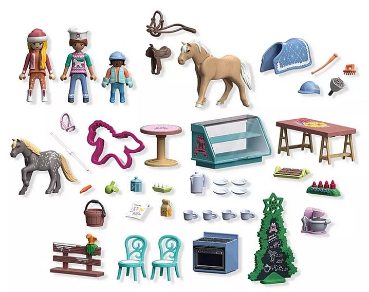 Playmobil 71952 Adventskalender Weihnachtsbacken im Reitercafé