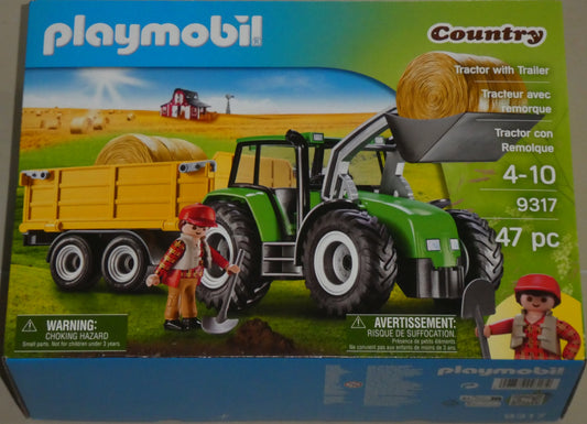 Playmobil 9317 Großer Traktor mit Anhänger
