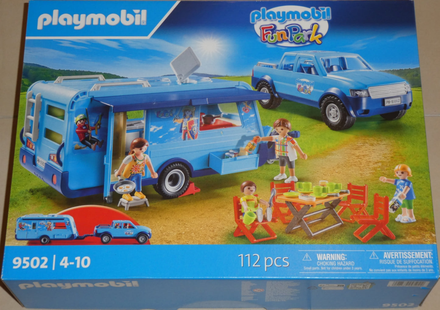 camping playmobil funpark Playmobil 9502 PLAYMOBIL-FunPark Pick-Up mit Wohnwagen – best-toys24
