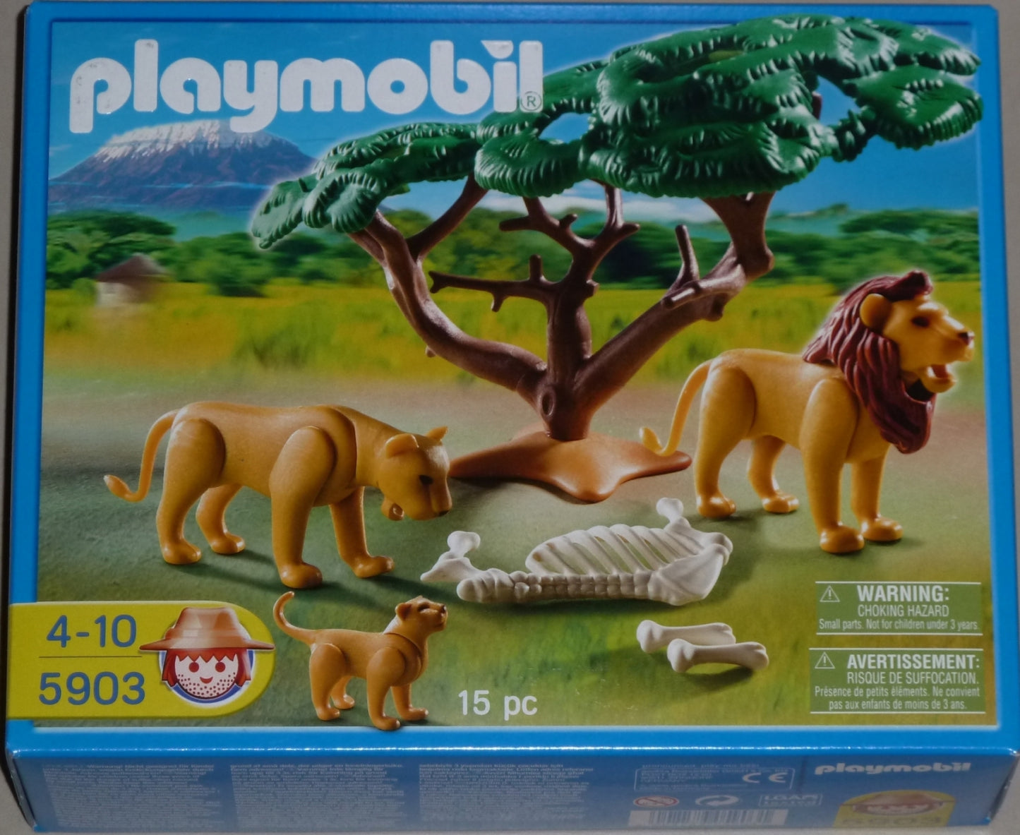 Playmobil 5903 Löwenfamilie mit Skelett